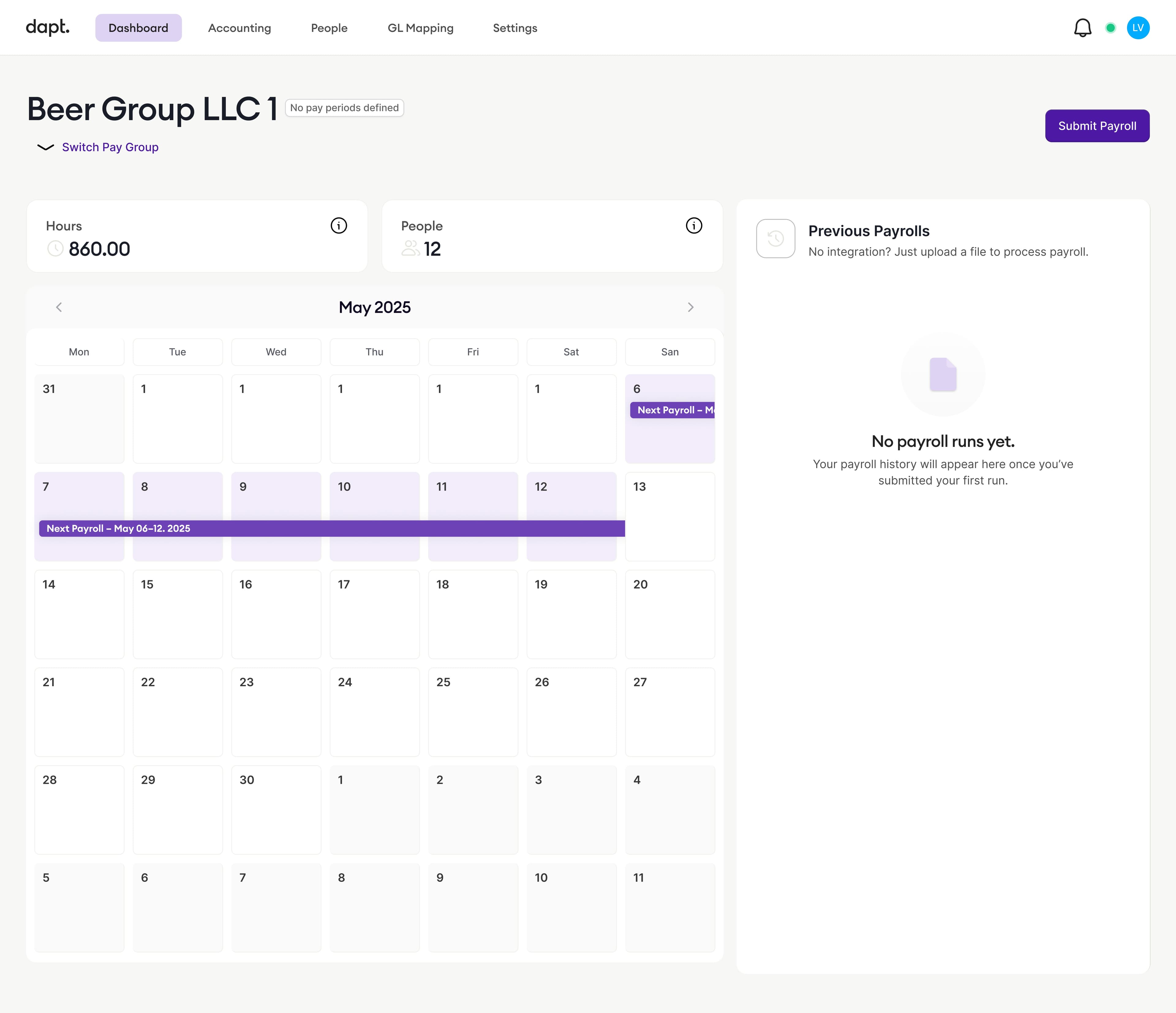Dapt payroll prototype